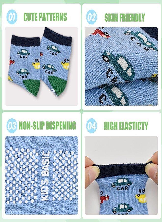 Tphon Non Slip Kids Toddler Socks with Grippers Baby 12 Pairs Anti Skid Socks for Boys Girls for 1-3 Year Children - Image 2